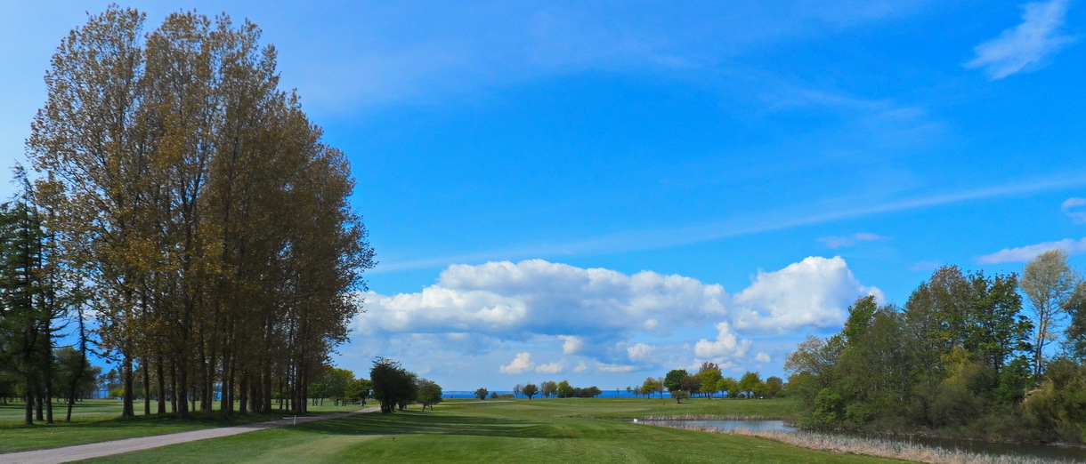 Golf i Skåne - Landskrona Golfklubb - Utsikt från Hildesborg 4:e tee